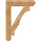Ekena Millwork Balboa Craftsman Rough Sawn Bracket w/ Offset Brace, Western Red Cedar, 8"W x 32"D x 44"H BKT0806X32X44BOA04RWR - alternate 3